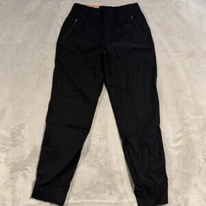 Eddie Bauer Fleece Lined Jogger Pant Women’s Size 6 Black- New Zip Pockets